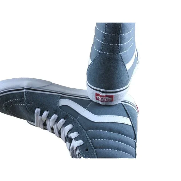 Vans Women's Sk8-Hi Color Theory Stormy Weather Canvas Suede Shoes Size 8 NIB - Picture 6 of 7